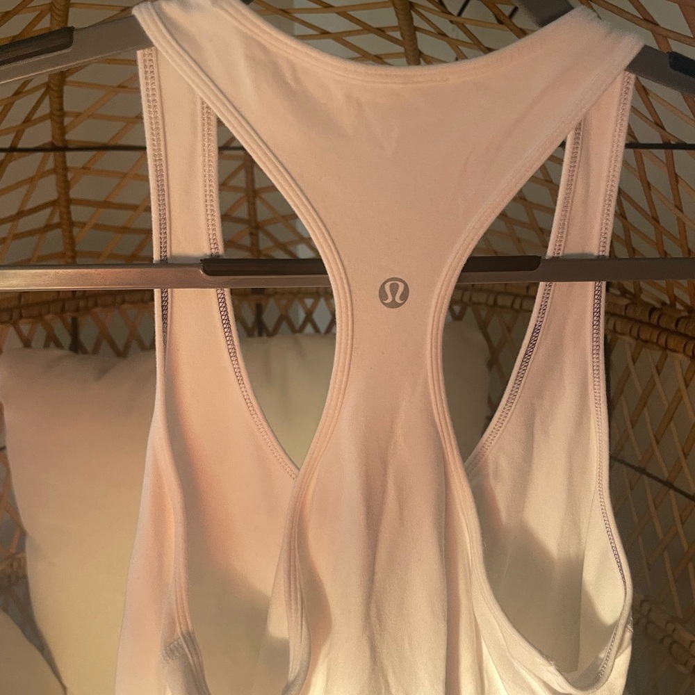 Lululemon white tank size M